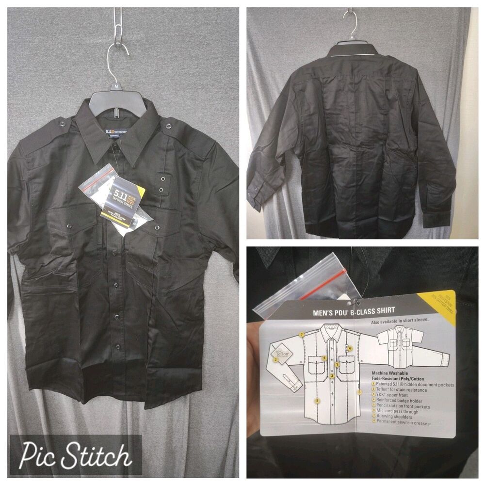 511 Tactical Shirt Mens Patrol Duty Medium B Class Uniform
